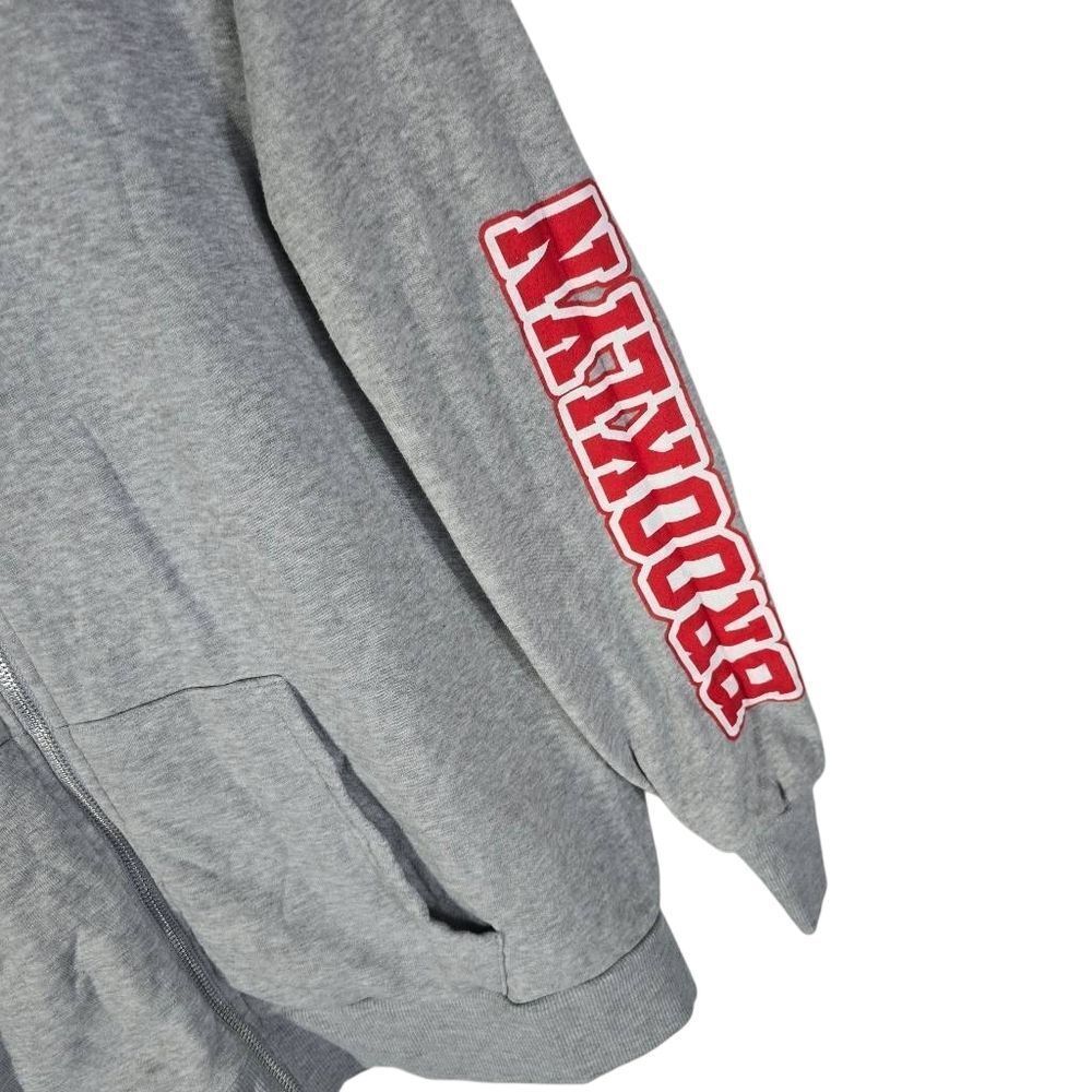 Justify Gray Hoodie with Bear and Brooklyn Design - Picture 3 of 7